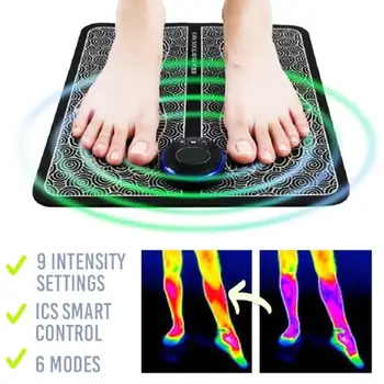 

EMS Electric Foot Massager Cushion Feet Muscle Stimulator Foot Massage Mat Improve Blood Circulation Relieve Pain Health Care