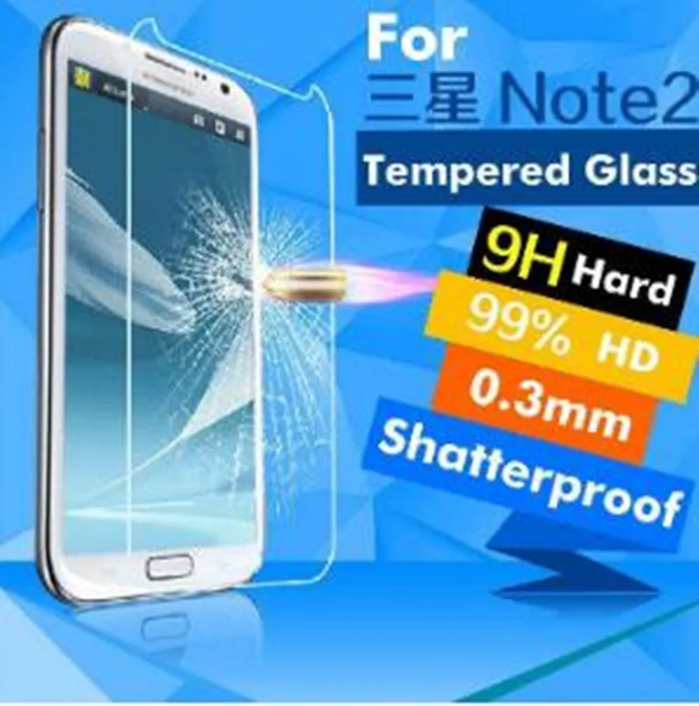 2.5D для Samsung Galaxy Note 2 закаленное стекло 9H защитная пленка Взрывозащищенная