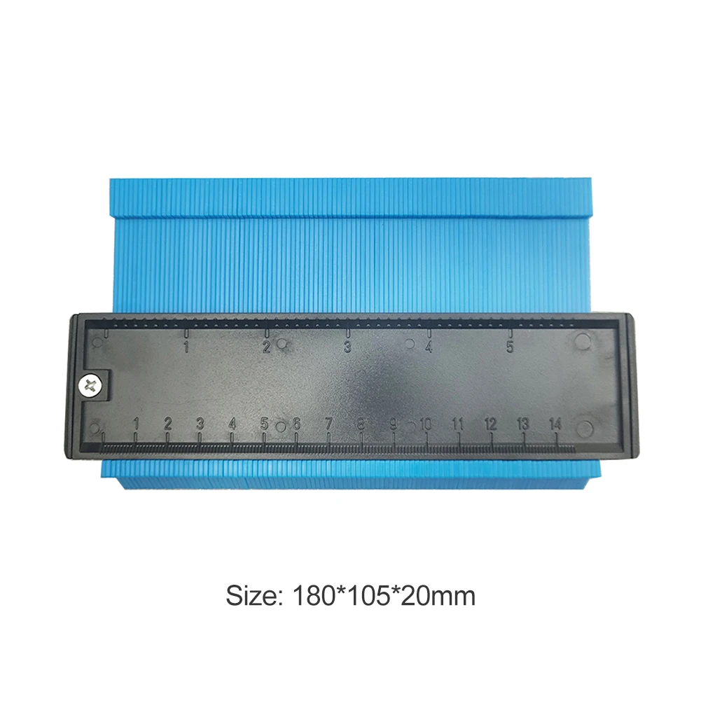 6inch Blue Форма, контур, Дубликатор, пластиковый профиль, копировальный прибор, Дубликатор, Стандартный инструмент для маркировки древесины, плитка, ламинат - Цвет: 6inch Blue