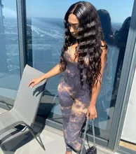 Suelta la onda profunda mechones con cierre 8-28 pulgadas Frontal con mechones brasileño 100% Remy cabello humano 3/4 mechones con cierre