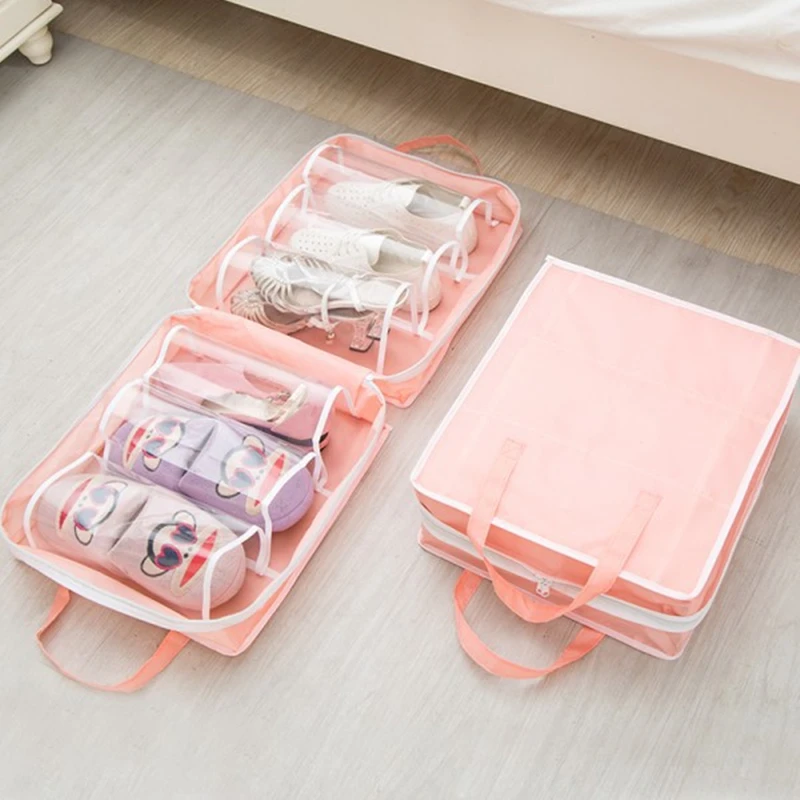 ^Cheap Large Capacity Shoes Storage Bag Easy Tidy Organizer For Slipper+Sneakers+Track Shoes Women Travel Shoes Container Accessories ^Cheap Large Capacity Shoes Storage Bag Easy Tidy Organizer For Slipper+Sneakers+Track Shoes Women Travel Shoes Container Accessories