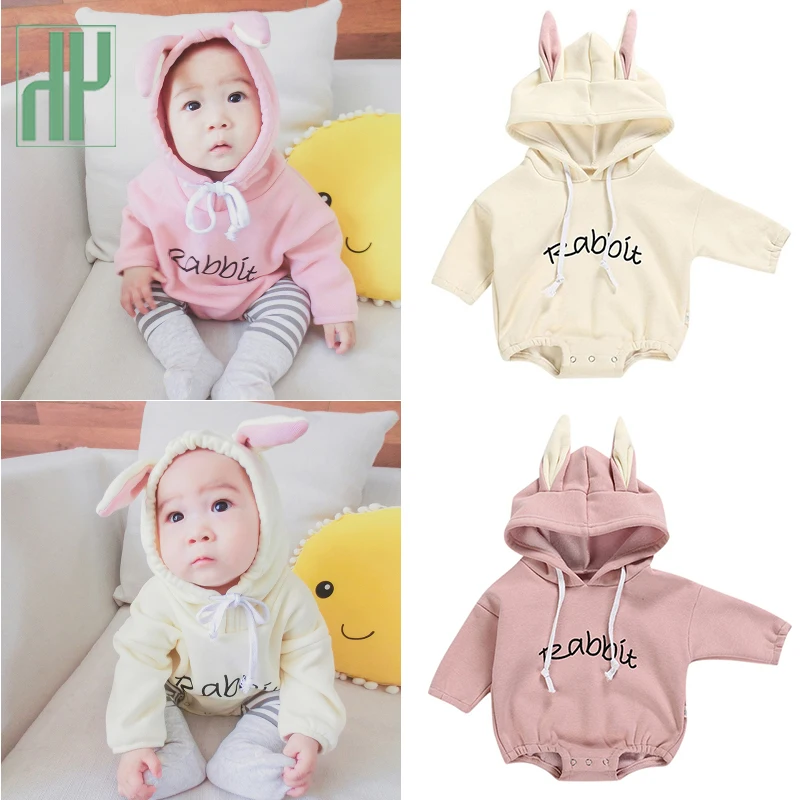 

Todder Kid new born baby clothes Girl Boy Rabbit Letter Sweatshirt Tops Spring Autumn clothes Pullover Bodysuit baby costumes