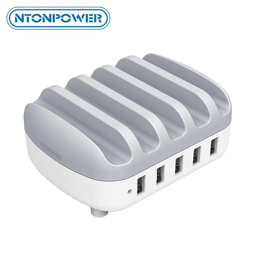 Многопортовое зарядное USB устройство NTONPOWER док станция настольное для Мобильный
