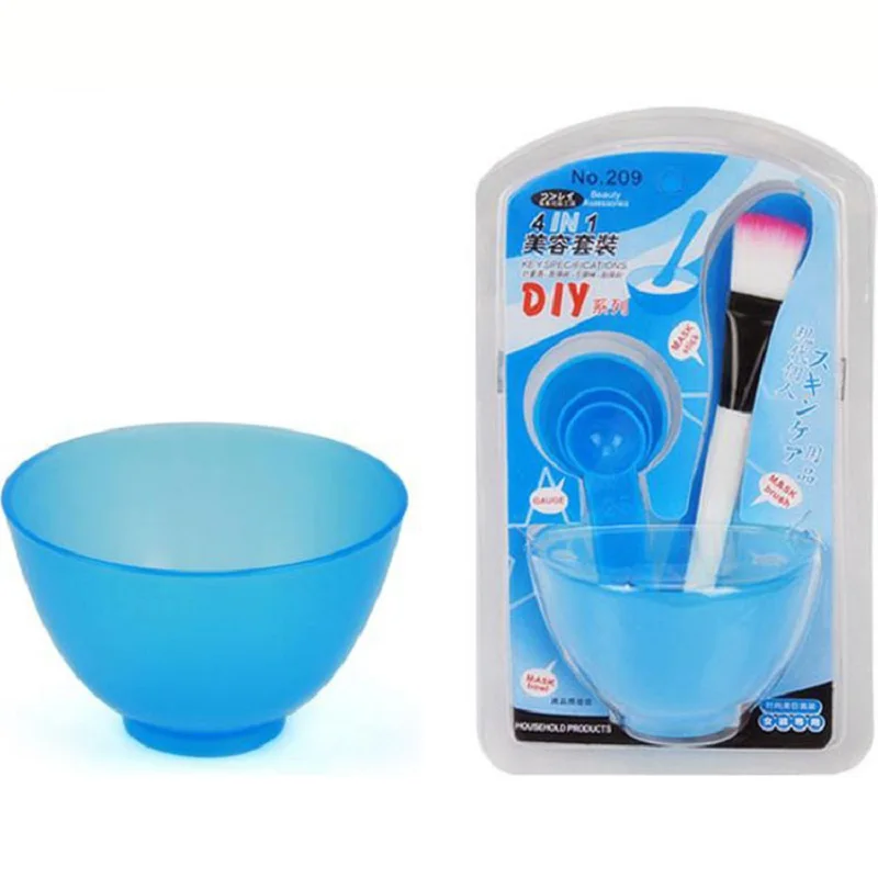 

DIY Mask Set Bowl Stick Brush Meter Multiple Colors Can Selected Home Operation Simple Convenient Hard And Thick Material