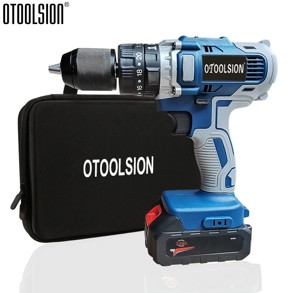 21V Electric Drill Impact Drill Variable Speed Power Tools Rechargeable Screwdriver With Battery Drilling In Steel Wood Ceramic (7)