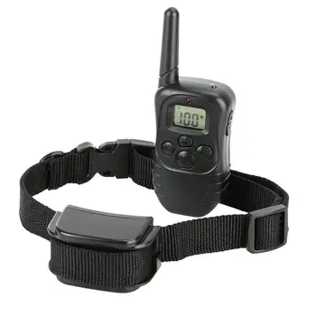 

Waterproof Bark Collar Remote Control Pet Training Collar LCD Vibrating Shock Collar for Dog Training with EU Plug