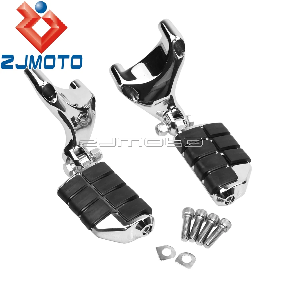 Chrome Motorcycle Passenger Footpegs Foot Pegs For Harley Sportster XL1200 Nightster Iron 883 XL 883L 883C 2007-2013