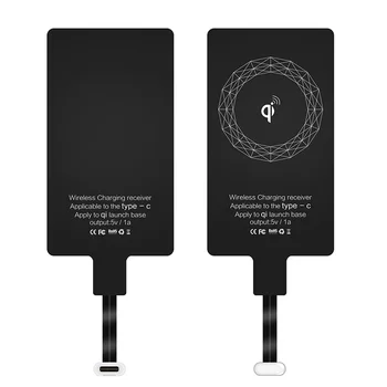 Receptor de carga inal mbrica Qi para iPhone 6 7 Plus 5s Micro USB tipo C
