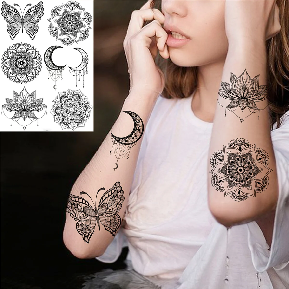 Henna Tattoos Being Put On Girls Hand In Morocco Stock Photo - Download  Image Now - Berbers, Women, Tattoo - iStock