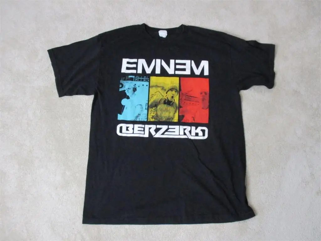 Eminem Berzerk концертная футболка для взрослых большой черный хип хоп Рэп рэпер Тур