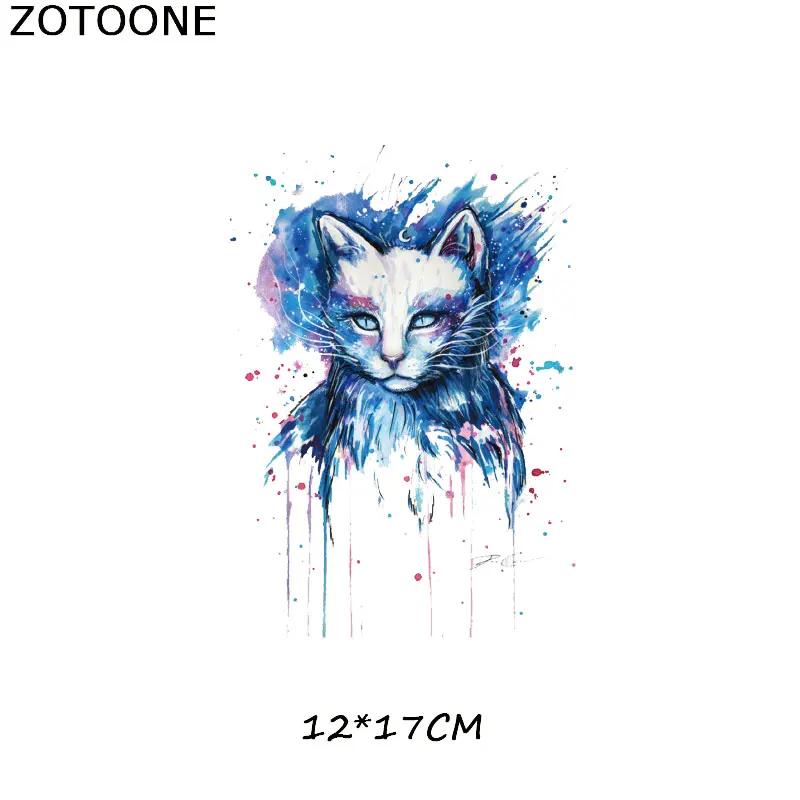 267 ZOTOONE живопись тушью животные гладить на передачу полосатые наклейки на одежду DIY Термоаппликации моющиеся приложения термо-Стикеры для одежды - Цвет: 267