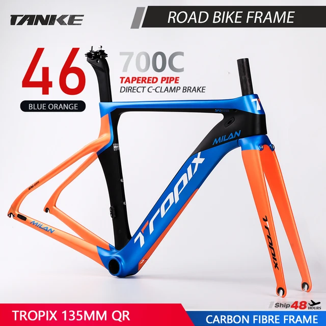 Tropix Road Bike Carbon Fiber Frame 