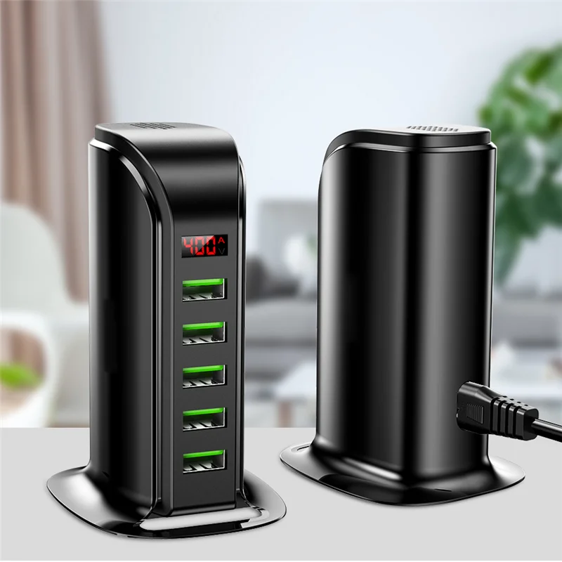 Универсальное зарядное устройство TKEY с 5 USB-портами док-станция для быстрой