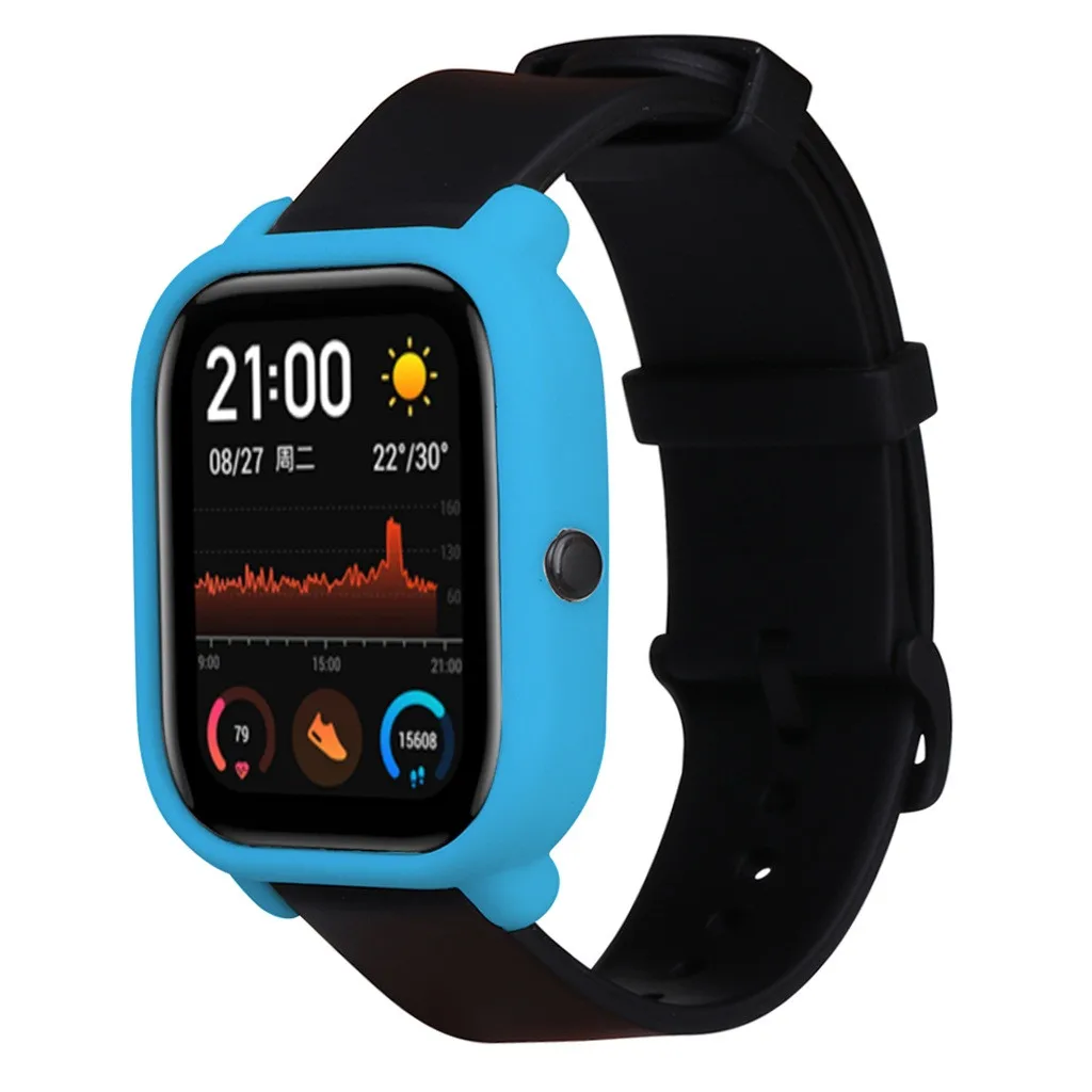 Чехол для смарт часов Xiaomi Huami Amazfit GTS ТПУ силиконовый защитный чехол рамка сменная