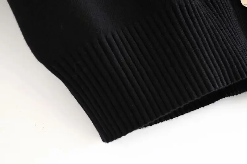 Western Style Summer And Autumn WOMEN'S Dress New Style Row Ornament Knitted Coat
