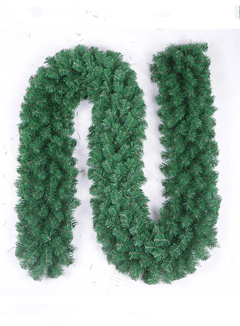 Рождественская гирлянда венок искусственное растение зеленый ротанговый
