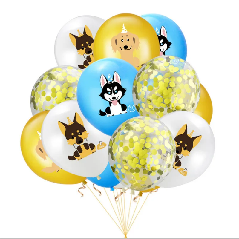 12 дюймовый Новый стиль Гав Алюминий пленка собака резиновые воздушные шары на