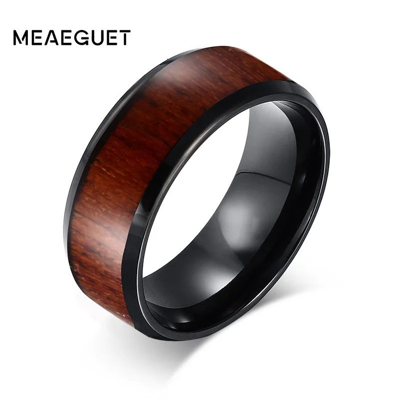 Кольцо мужское черное из карбида вольфрама 8 мм | Украшения и аксессуары