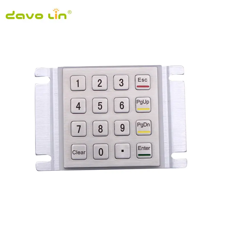 

cheap price personalized vandal proof metallic keypad industrial stainless steel keypad made in China