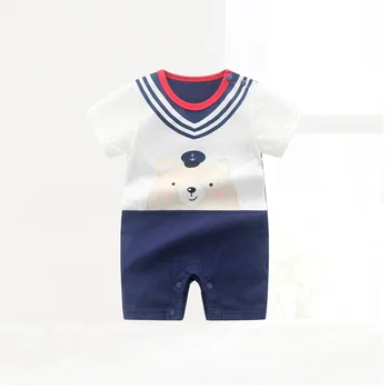 

2020 baby cotton romper boy girl clothes bear newborn classic jumpsuit outfit infant thin One Piece Leisure Casual