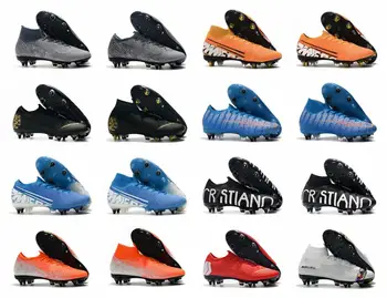 

2019 mens soccer shoes Vapors Fury VII Elite CR7 SE SG soccer cleats Superfly VI Elite SG AC football boots scarpe calci Size 6.
