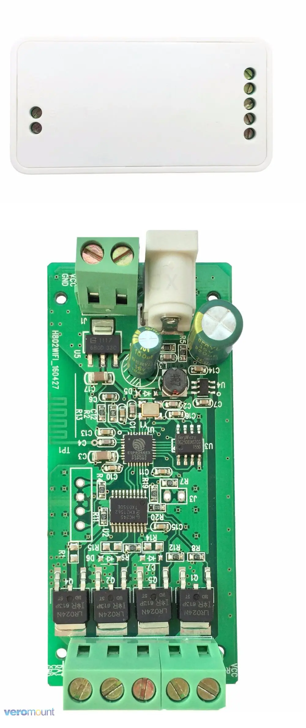 H802 WiFi RGBW светодиодный контроллер iOs Android APP WiFi светодиодный контроллер DC5V-24V вход 6A* 4CH выход для 5 в 12 В 24 В RGBW Светодиодная лента