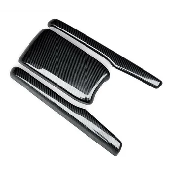 

Parts Armrest box cover Exterior Trim ​3 Pcs/set High Quality ABS Carbon Fiber