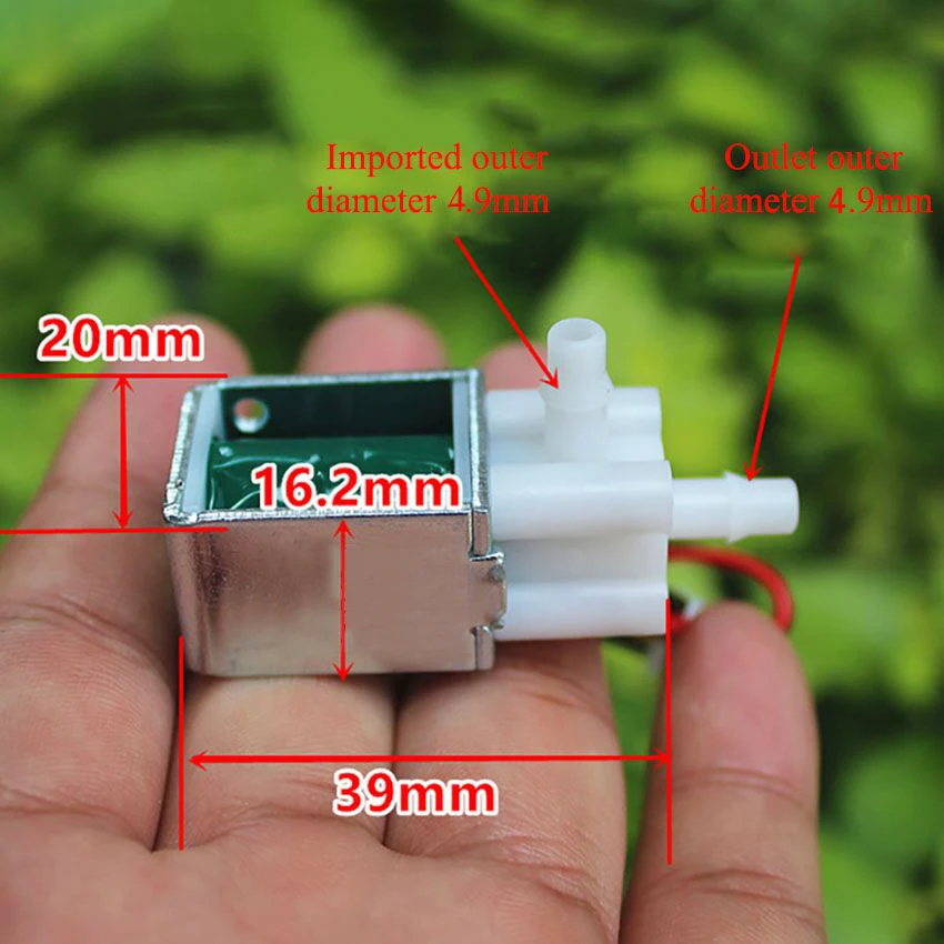 DC12V 2-poliges3-Wege Micro Mini elektrisches Magnetventil für Gas-Luft PumpRSDE 