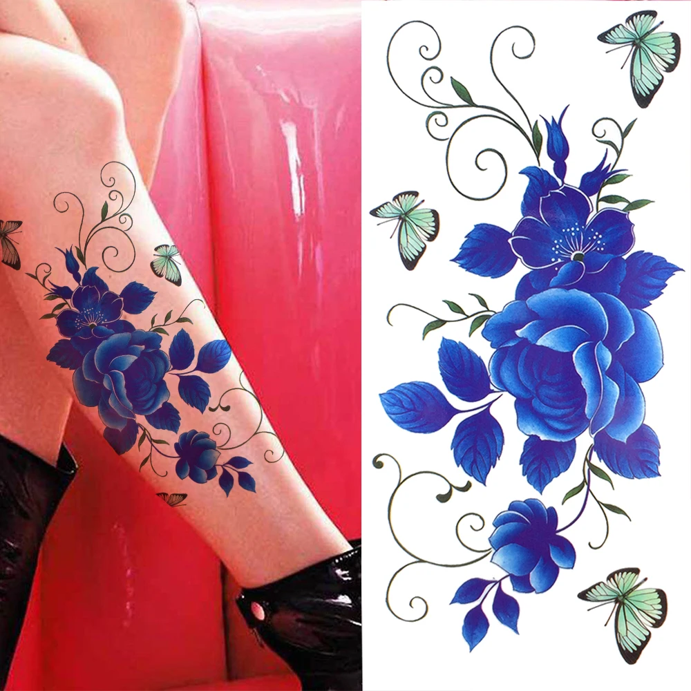 Sexy Estrela Poema Tatuagens Temporárias Para Mulheres Adultos Tribal  Indiano Realista Sun Moon Gun Rosa Falso Tatuagem Adesivo Coxa Tatoos -  Tatuagens Temporárias - AliExpress