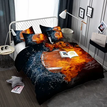 

BEST.WENSD home luxury king size bedding set duvet cover sets European and American Style cute bed set Microfiber Fabric
