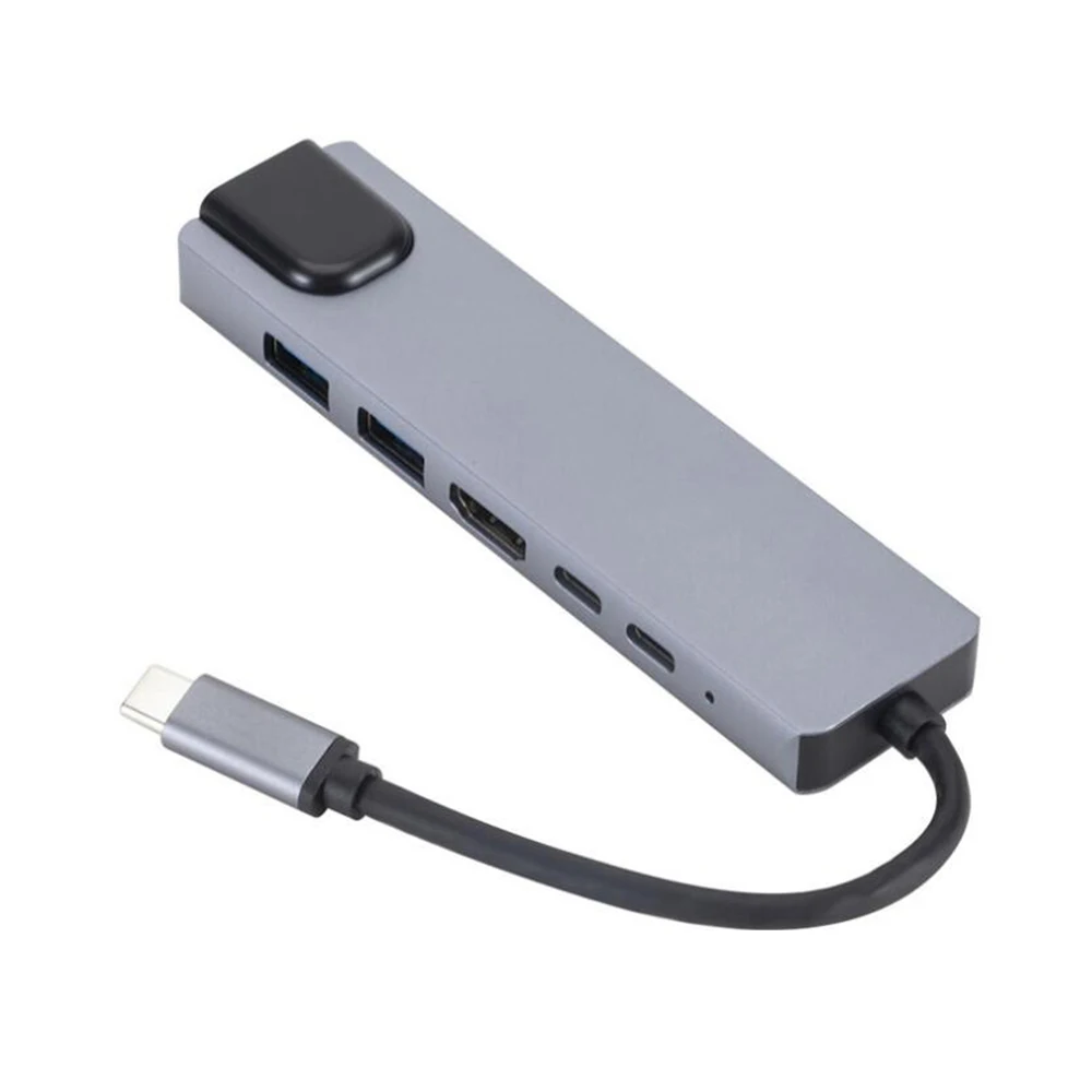 Type-C к rj45 hdmi PD type C зарядный порт 6 в 1 концентратор Gigabit Ethernet Lan 4K для Mac book Pro Thunderbolt 3 USB-C зарядное устройство