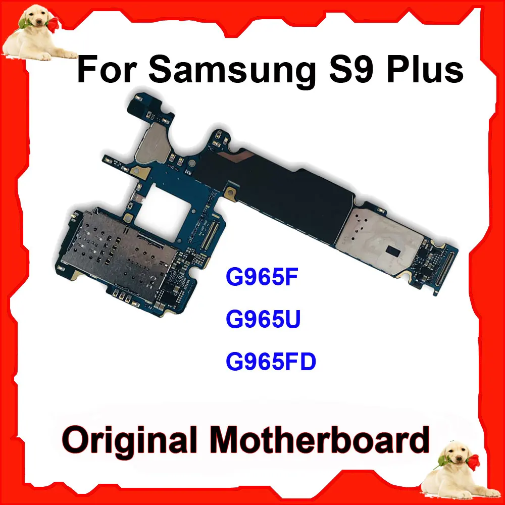 

Original Mainboard For Samsung Galaxy S9 Plus G965F G965U G965FD Unlocked Motherboard Full Chips Logic Board Android Clean IMEI