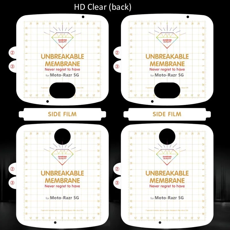 Hydrogel Film Soft Screen Protector - Transparent Clear Oleophobic Finish