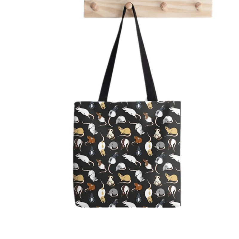 Shopper RAINBOW BELMONT UNIVERSITY Printed Tote Bag women Harajuku shopper handbag girl Shoulder shopping bag Lady Canvas Bag