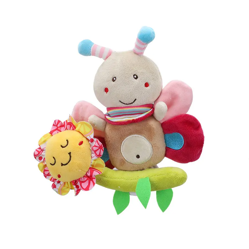 B Детская плюшевая игрушка в виде животных, детская подвесная кровать, колокольчик, погремушки на кроватку, игрушки, удобная погремушка в коляску, мобильная детская коляска, игрушки, подарки - Цвет: B