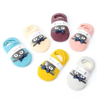 

6 Pairs Cute Cartoon Kids Baby Floor Socks with Grips Children Toddler Thick Soc