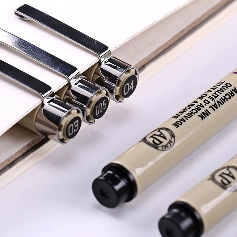12 шт. Sakura Pigma Micron красивая для рисования ручки Водонепроницаемый иглы изогнутым