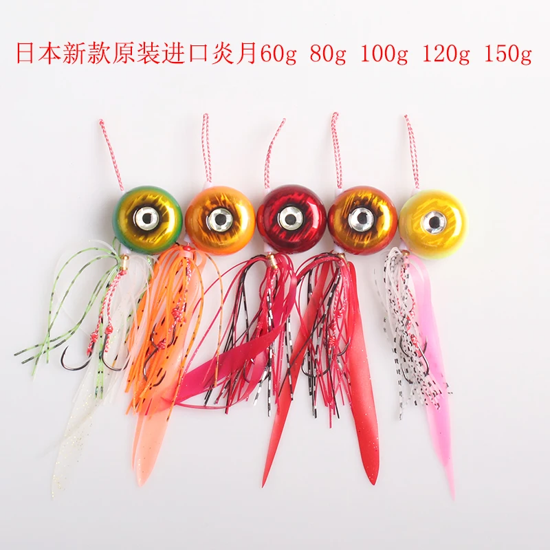 New MADMOUSE 60g80g100g120g150g Tai Kabura Slider Jig Sinker Lead Jigging Lures Rubbers Red Snapper sea Fishing Baits Boat | Спорт и