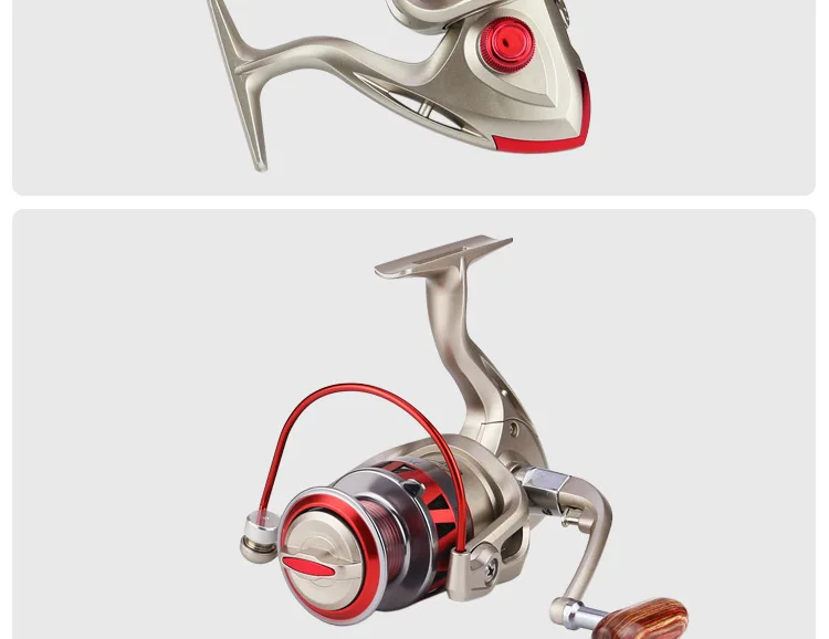Baitcasing катушка карп катушка для зимней рыбалки DF1000-7000 спиннинговая катушка для морской рыбалки соленой воды рыболовные катушки металл