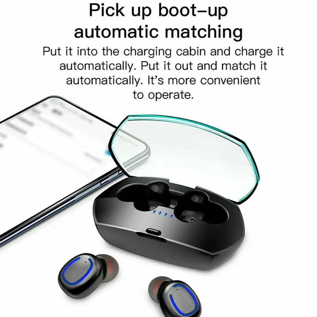 1 пара TWS настоящие беспроводные наушники Bluetooth 5,0 брендовые наушники беспроводные наушники TWS наушники с зарядным устройством для Android IOS