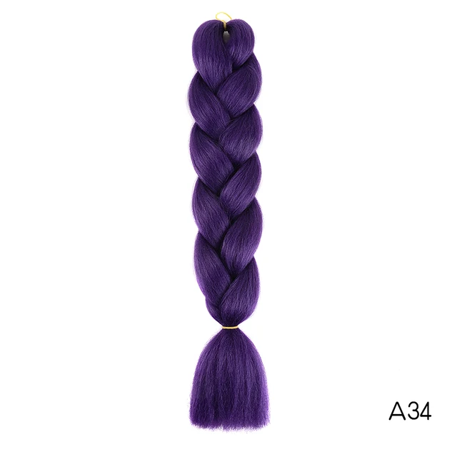 Hair Braid Synthetic Jumbo False Braid Pre Stretched Afro Wholesale Ombre Braiding Hair Extensions  Color Dreadlocks T1B/33/27