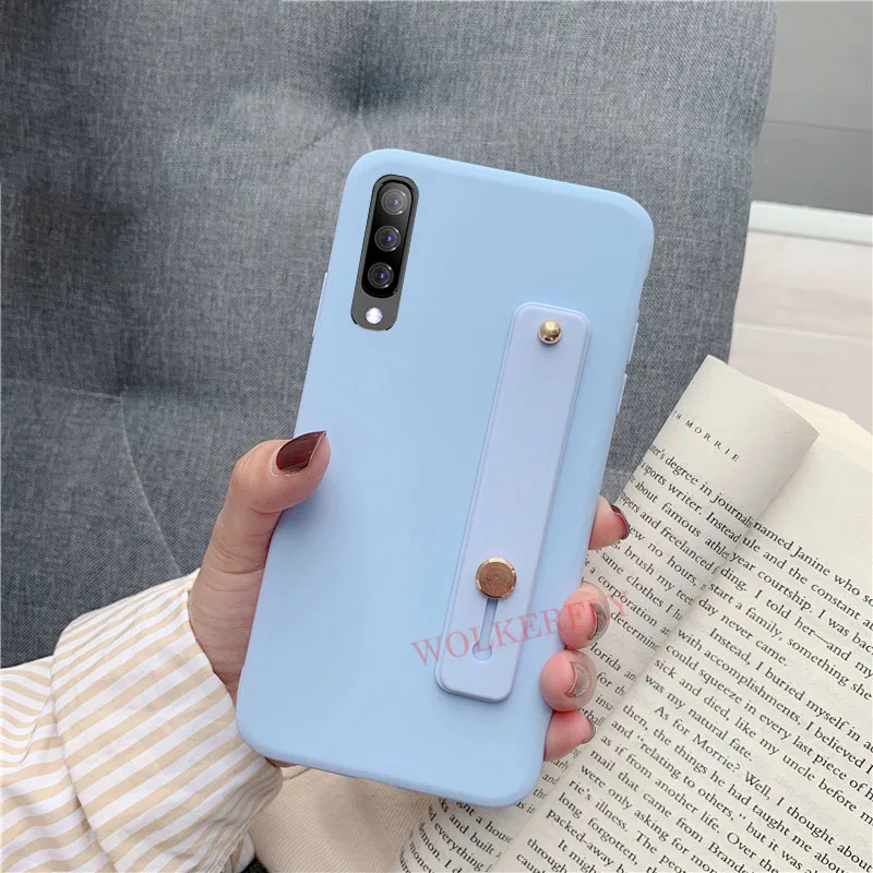 4 Ремешок на запястье Чехол для samsung Galaxy S10 5G S10E S8 S9 плюс A10 A20 A30 A40 A50 A60 A70 A80 A7 M30 кольцо-подставка с силиконовой крышкой - Цвет: 4