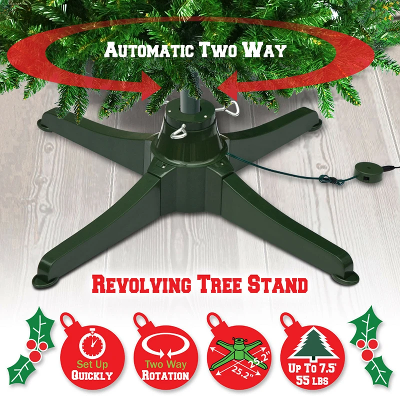 Rotating Christmas Tree Stand Detachable Christmas Tree Stand For