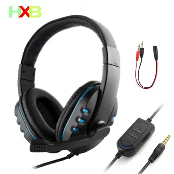 

High quality game headset computer notebook subwoofer eating chicken headset 3.5mm wired game headset stereo