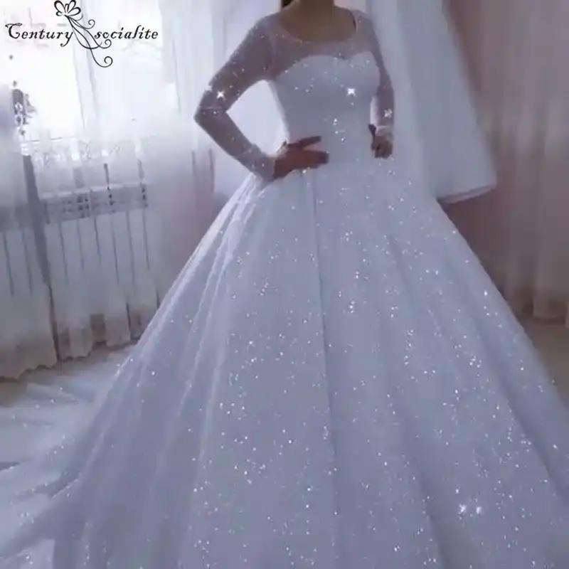 vestidos de noiva brilhoso