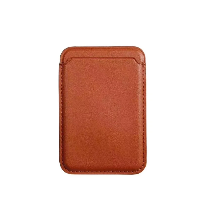 Genuine Leather Magsafe Card Case For iPhone 12 Pro Max Mini Magsafing Magnetic Fashion Wallet Card Package Holder  (2)