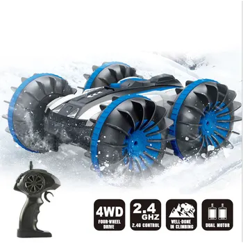 

360 Rotate Remote Control Car RC Stunt Waterproof Driving on Water Land Amphibious Electric for Children Rock Crawler Remote Toy