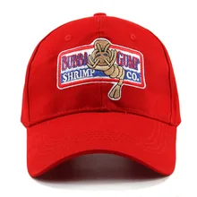 BUBBA-casquette de Baseball en forme de crevette pour hommes et femmes, chapeau de Sport, été brodé, 1994 Forrest, Costume, vente en gros, chapeau décontracté