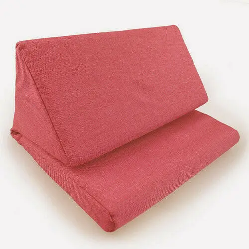 Многофункциональная подушка для ноутбука с держателем красочная подставка для планшета из полиэстера и хлопка подставка для чтения подушка для айпад ноутбук - Цвет: Розовый
