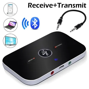

B6 2 IN 1 Transmitter Receiver Bluetooth 5.0 Wireless Audio Adapter For PC TV Headphone MP3 Car Music Wireless Adapter Receiver